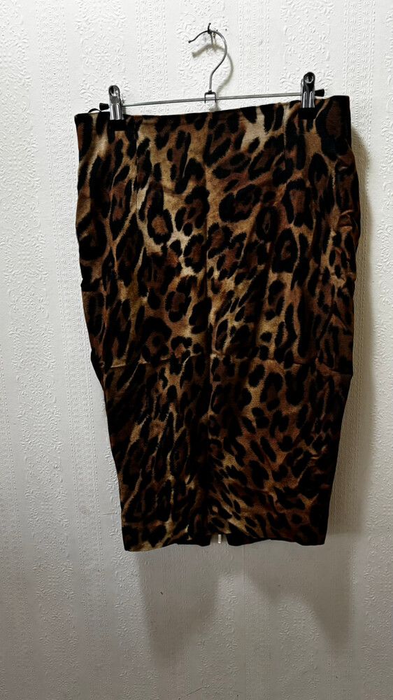 Escada Leopard Print Skirt
