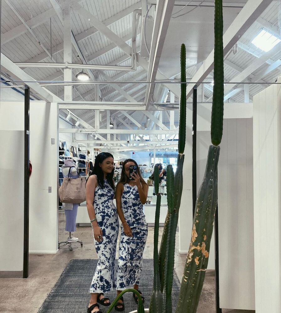 bassike tie dye dress