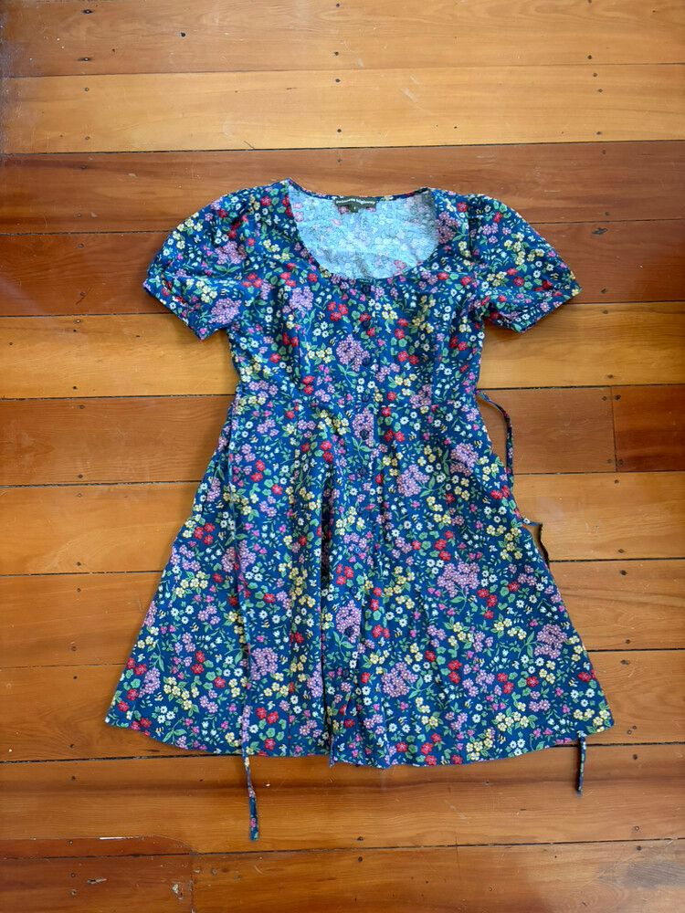 strapless open back dress Cockatoo & Flora Midi Dress – Princess Highway main image 0