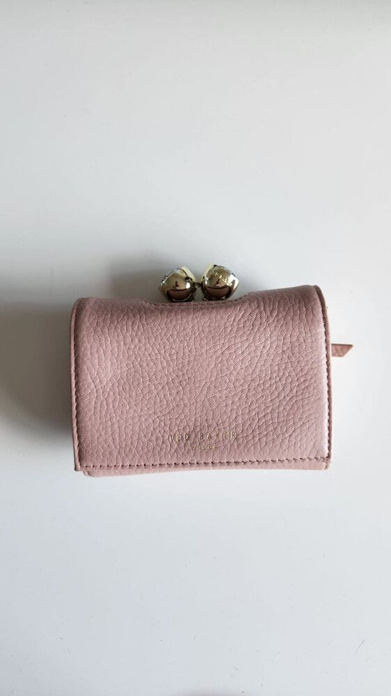 Rosiela Small Crystal Bobble Leather Purse Pl-Pink