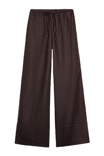 Zara Brown Linen Pants