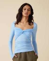 RUBY Rio Long Sleeve Blue Top