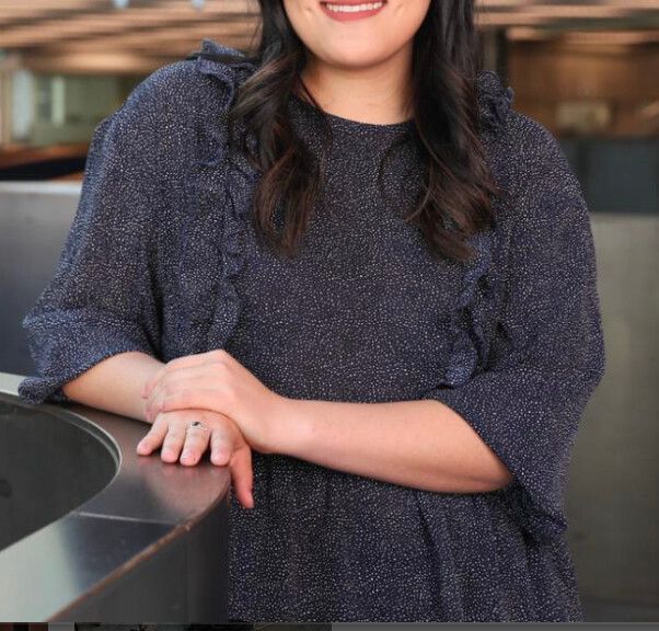 H&M Blue Polka Dot Top