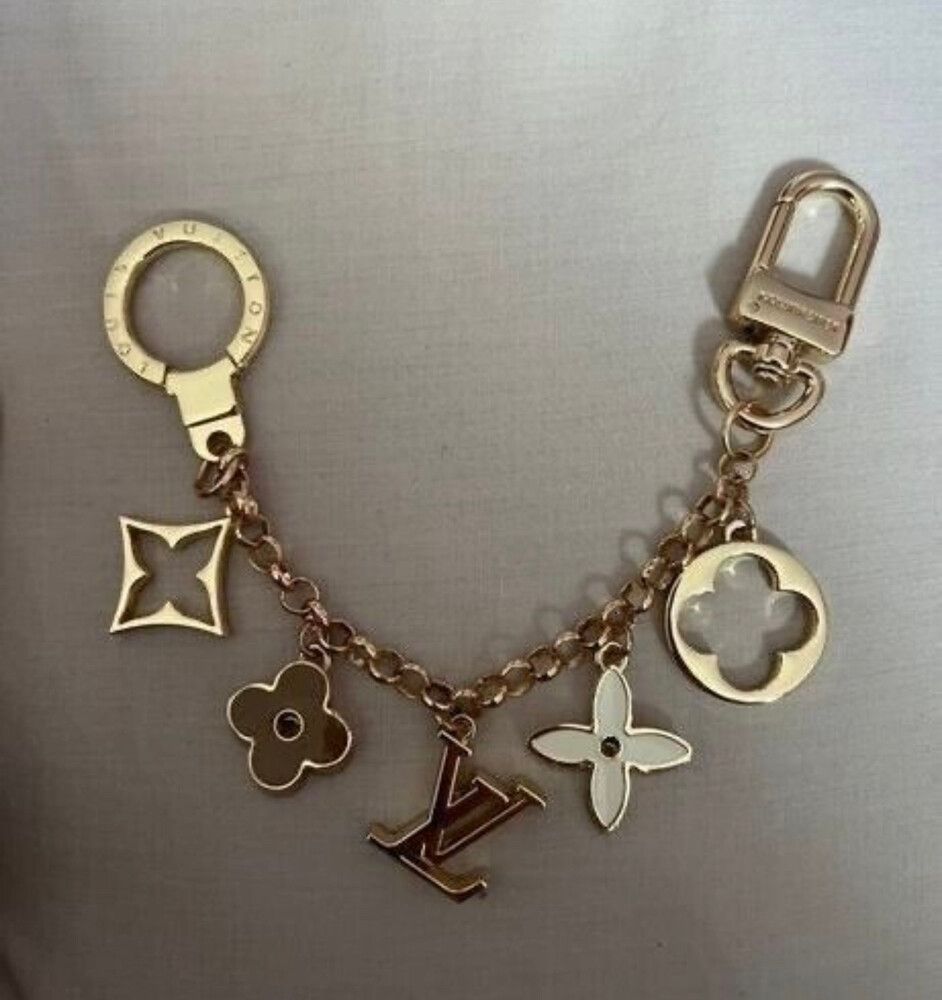 Louis Vuitton Gold Charm Keyring