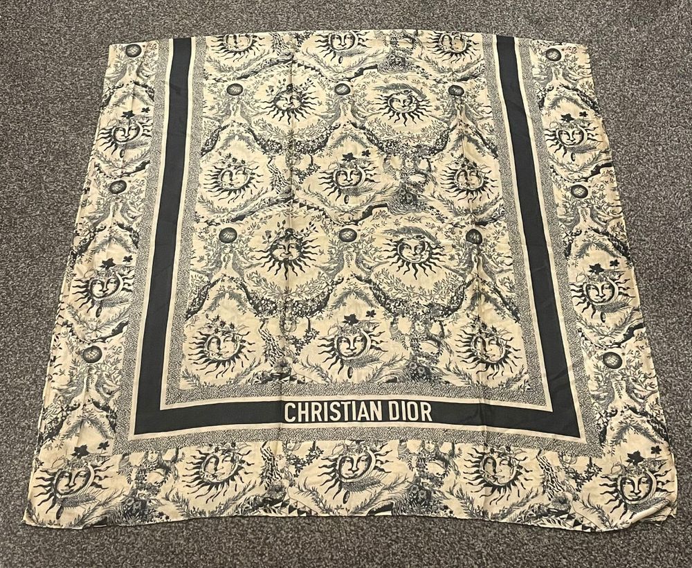 Vintage Dior silk Scarf