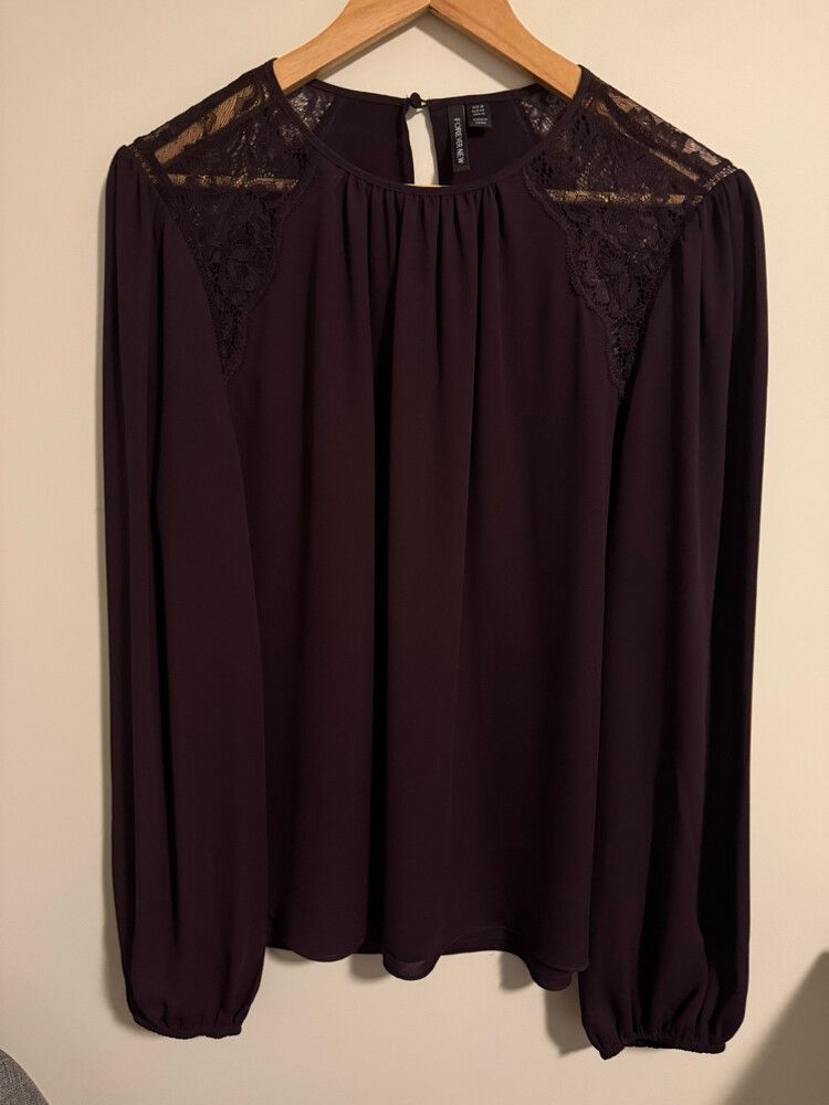 Forever New Purple/Maroon Blouse