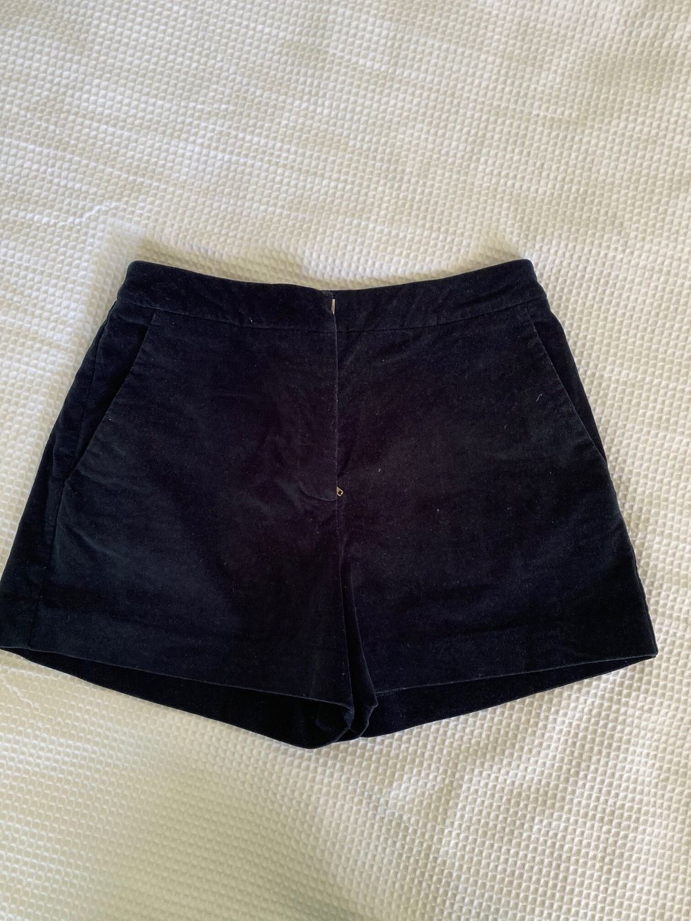 Liam Midnight Blue Velvet Shorts