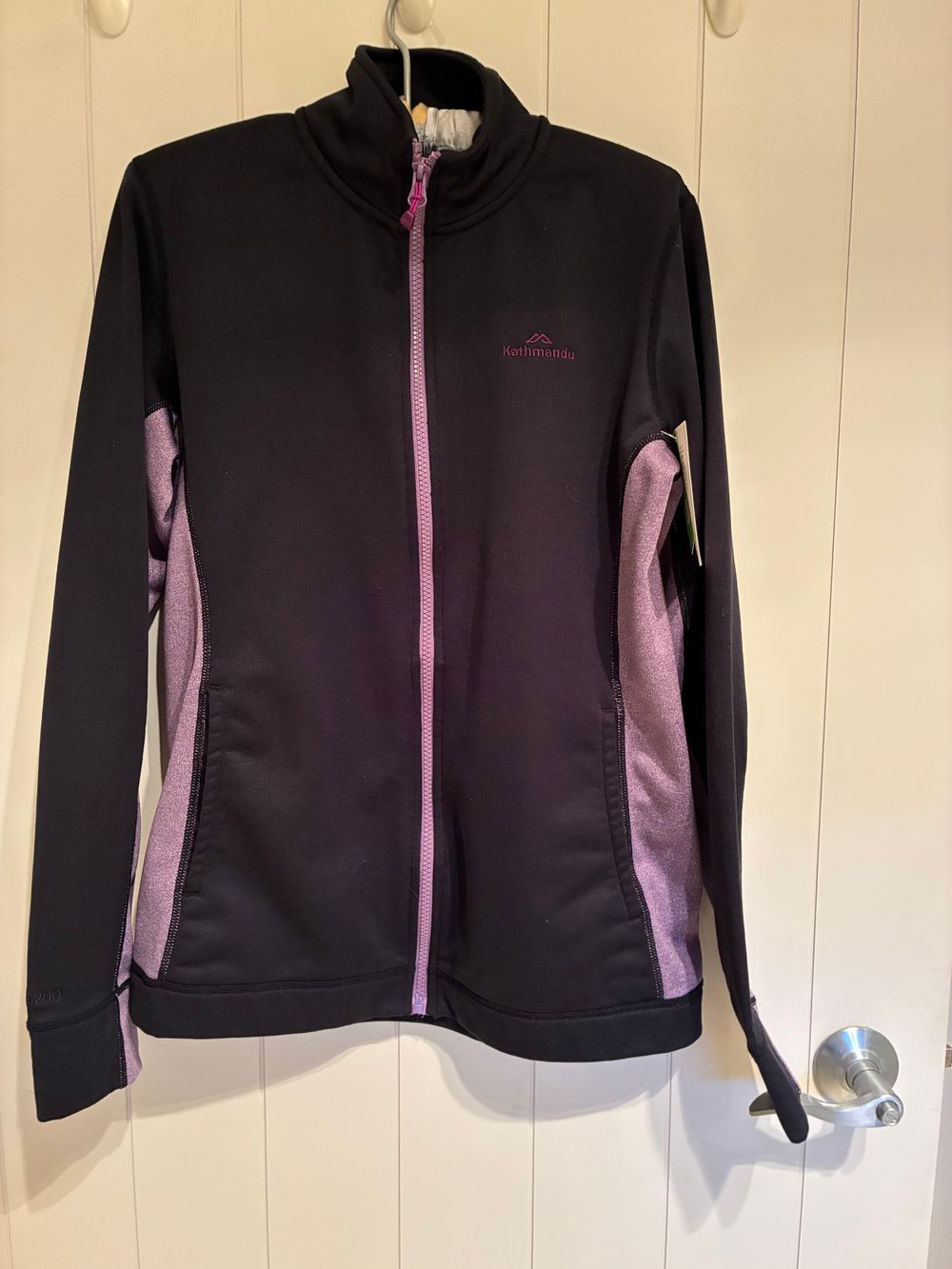 KATHMANDU - WOMEN'S MIDWEIGHT JACKET in ALTICA 200 -BLACK/PURPLE - SIZE 12