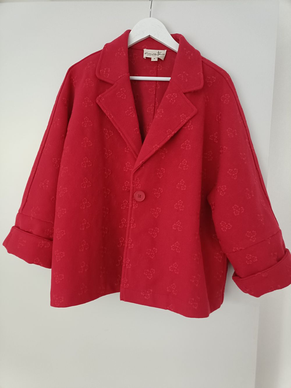 Curate Red Woven At Heart Jacket