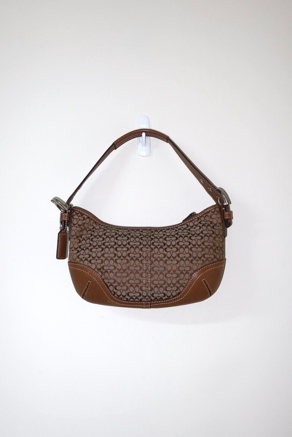 Coach Soho Hand Bag Mini Signature Brown