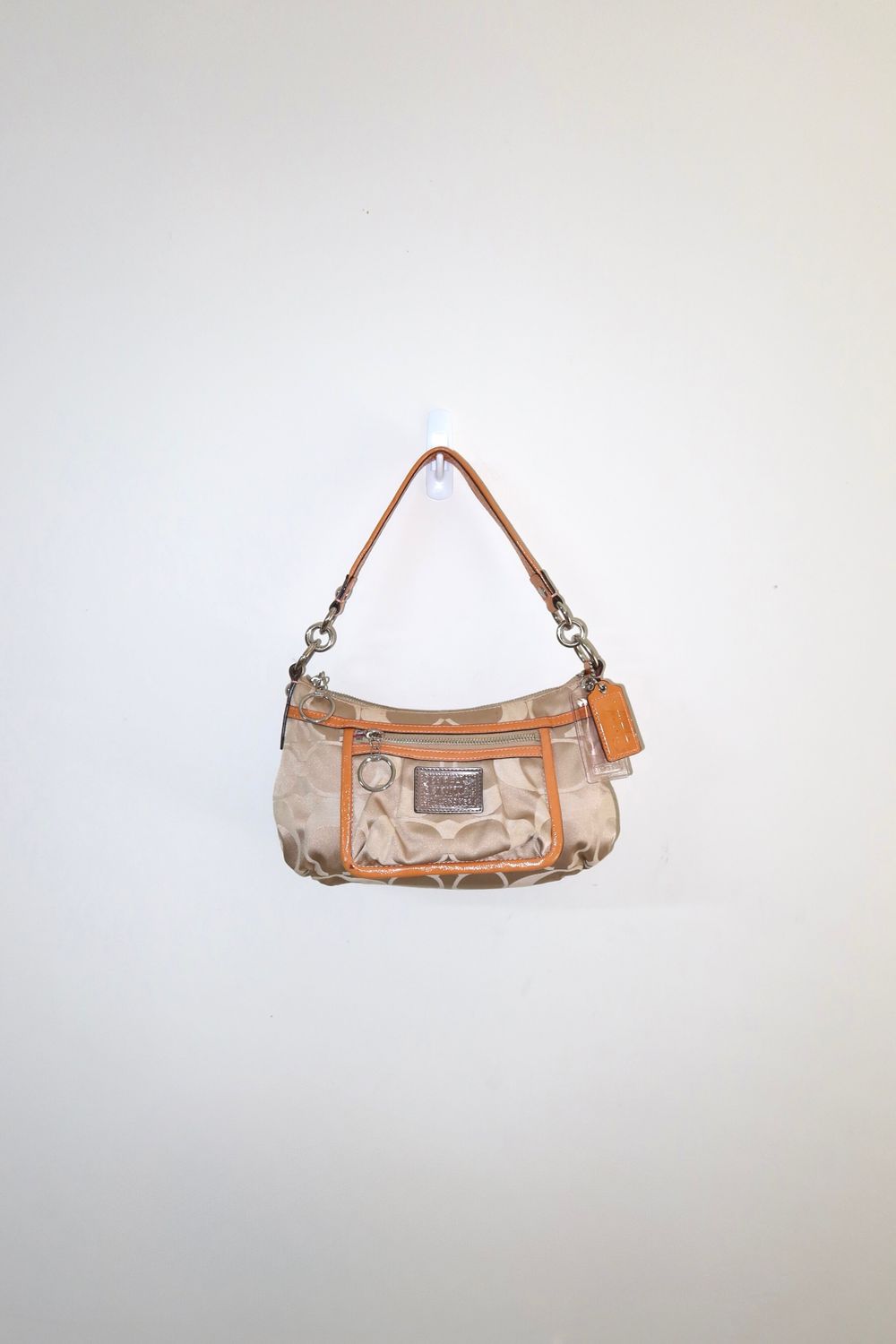 Orange 2010 Coach Signature Monogram Poppy Shoulder Bag