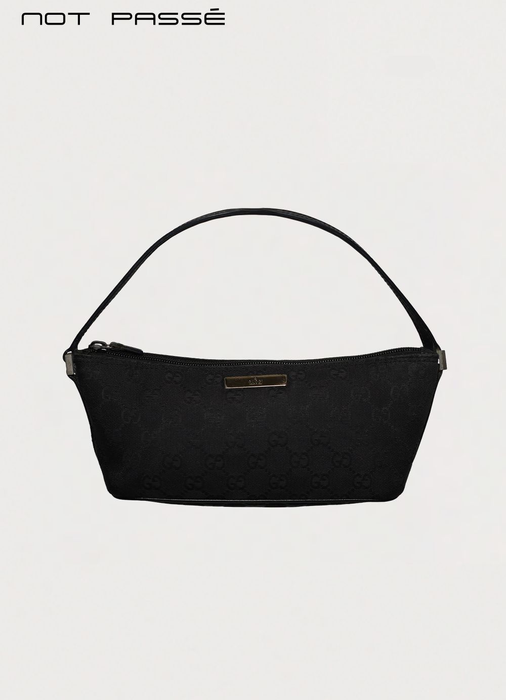 GUCCI GG MONOGRAM BOAT BAGUETTE BAG