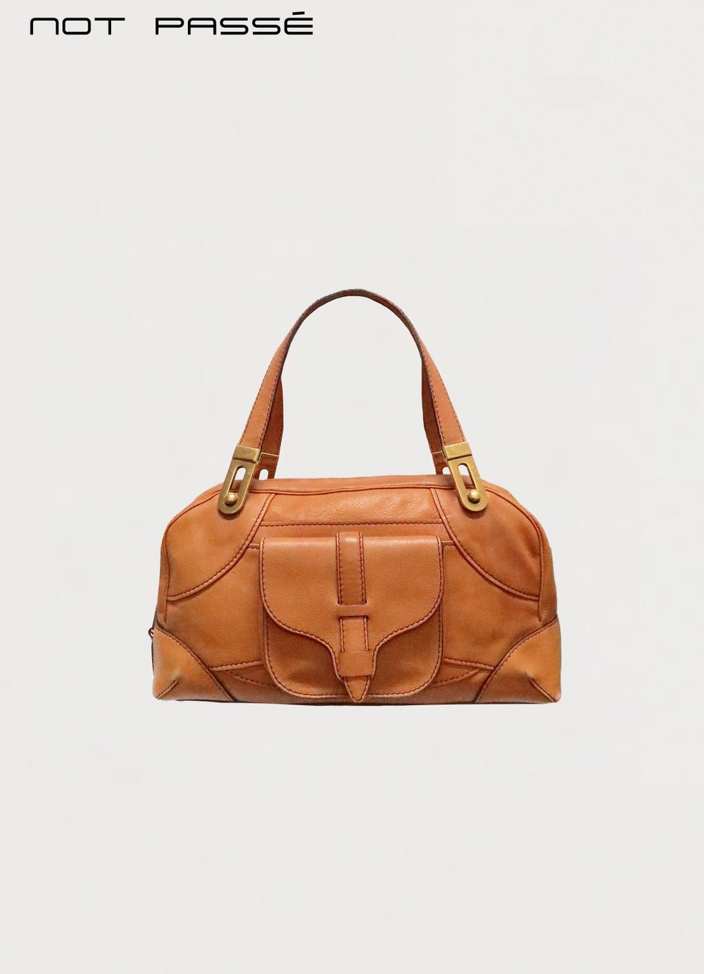 Chloe Sac Zip Bowling Satchel Bag