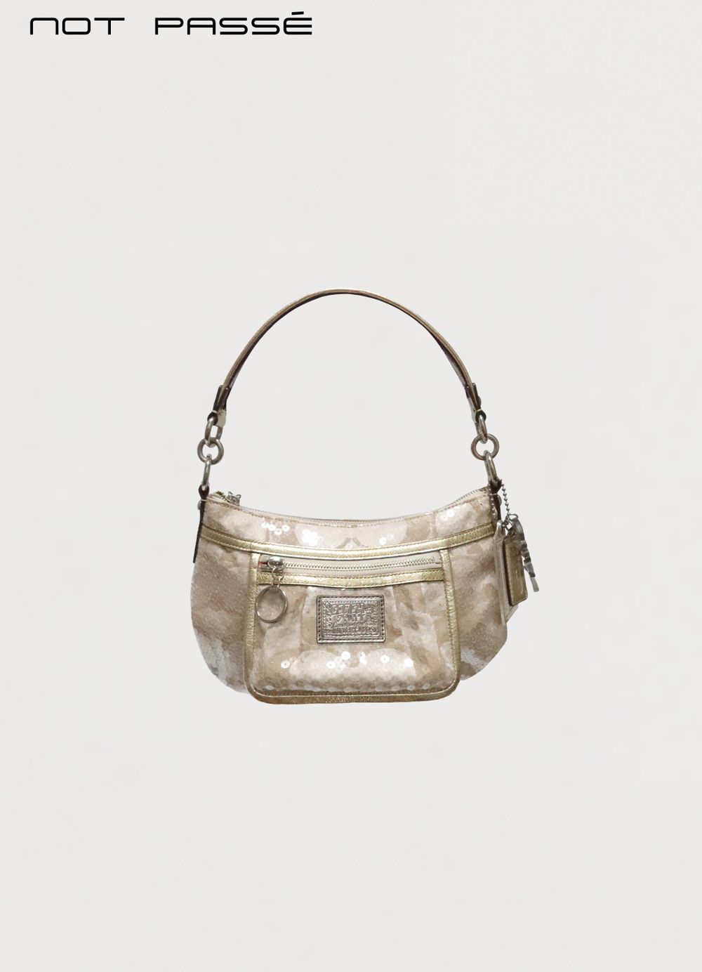 Coach Poppy Sequin Signature Shoulder Bag