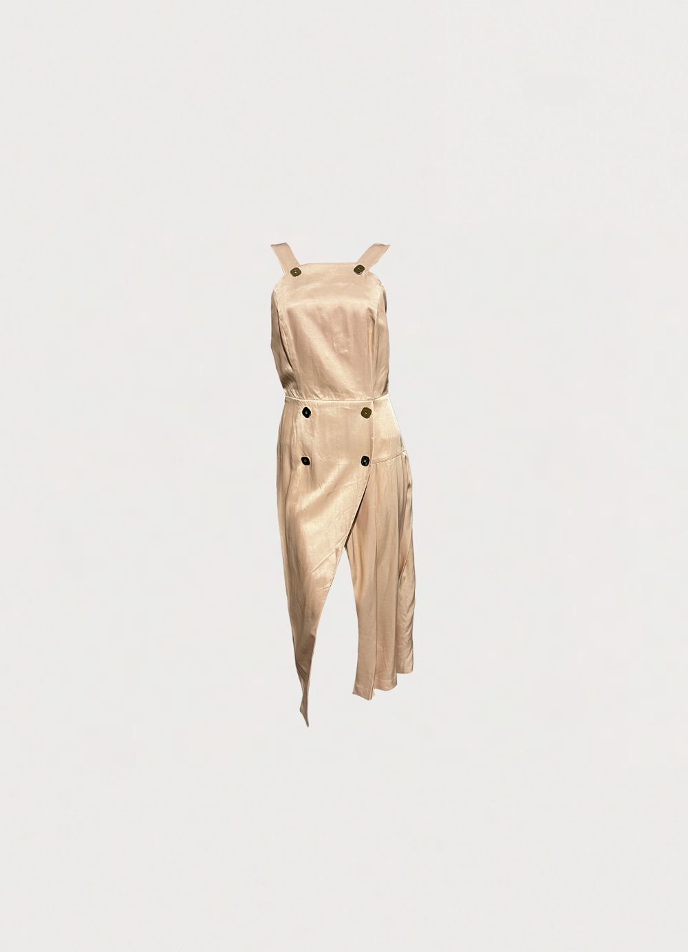 BNWOT Alice Mccall Peach Paloma Pinafore Midi Dress SAMPLE - Size 8 AU
