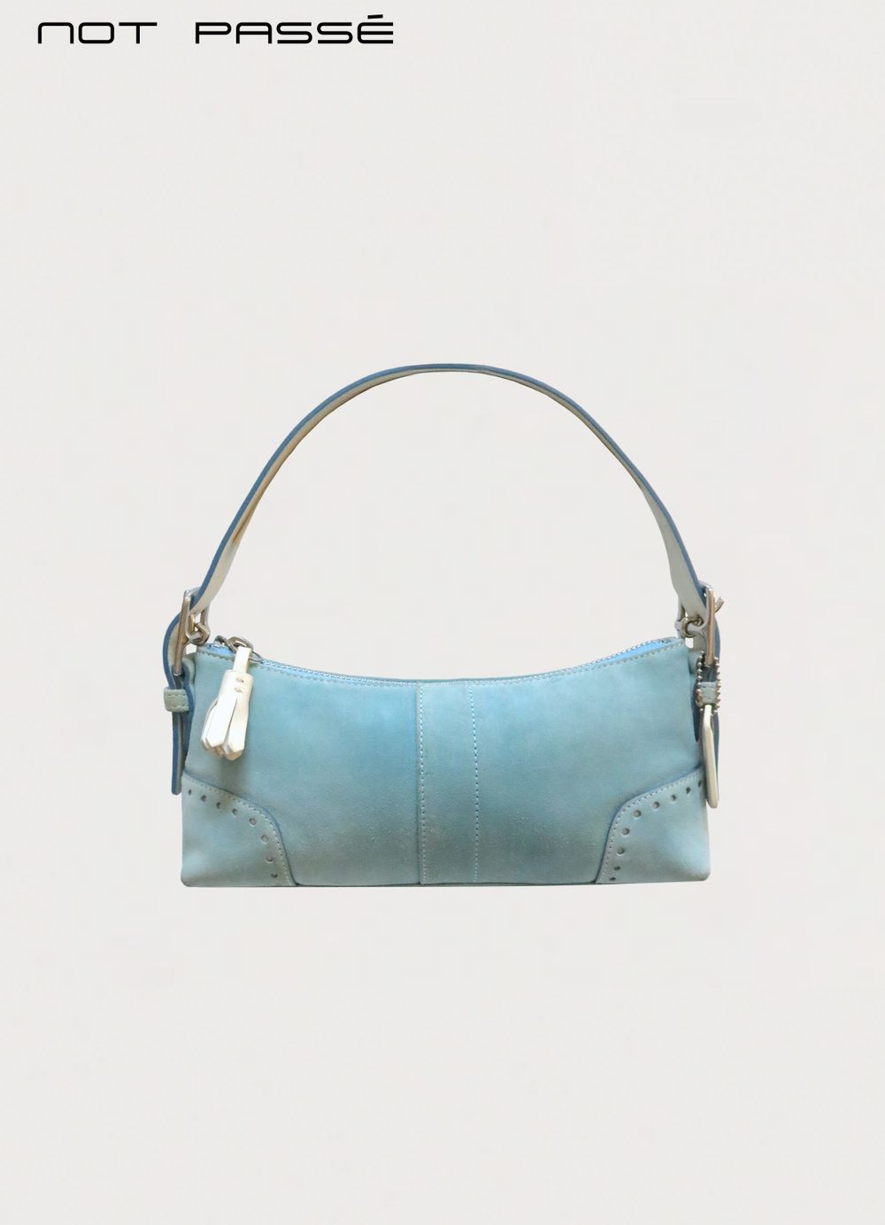 Coach Hamptons Suede Baguette Bag