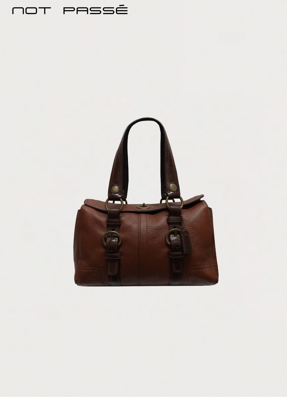Coach Chelsea Turnlock Leather Satchel Bag