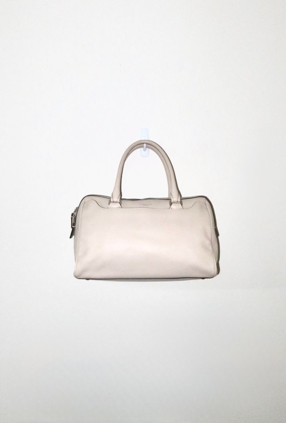 Beige 2013 Coach Legacy Leather Hayley Satchel Bag