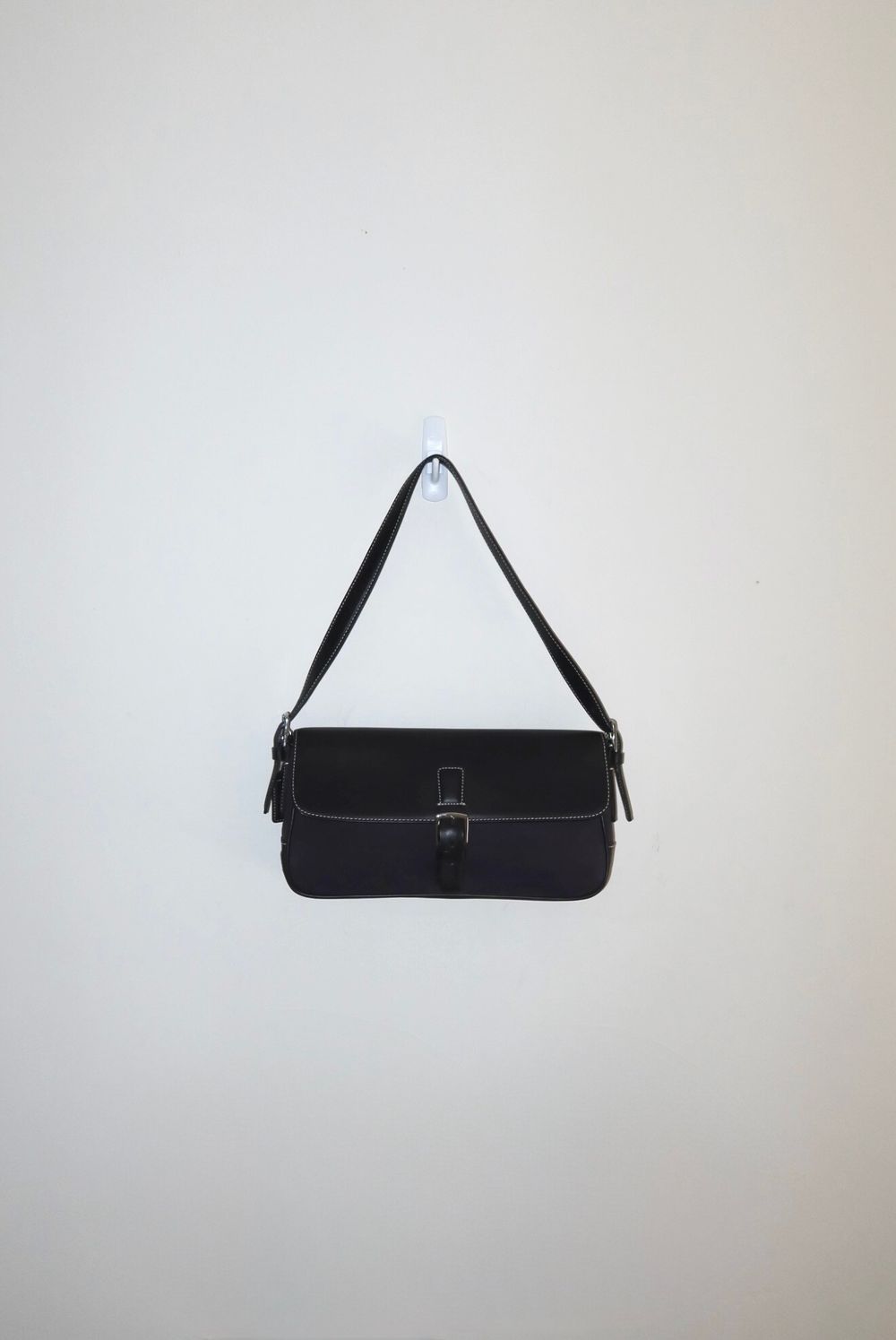 Vintage Y2K Navy / Black Hampton Flap Shoulder Bag