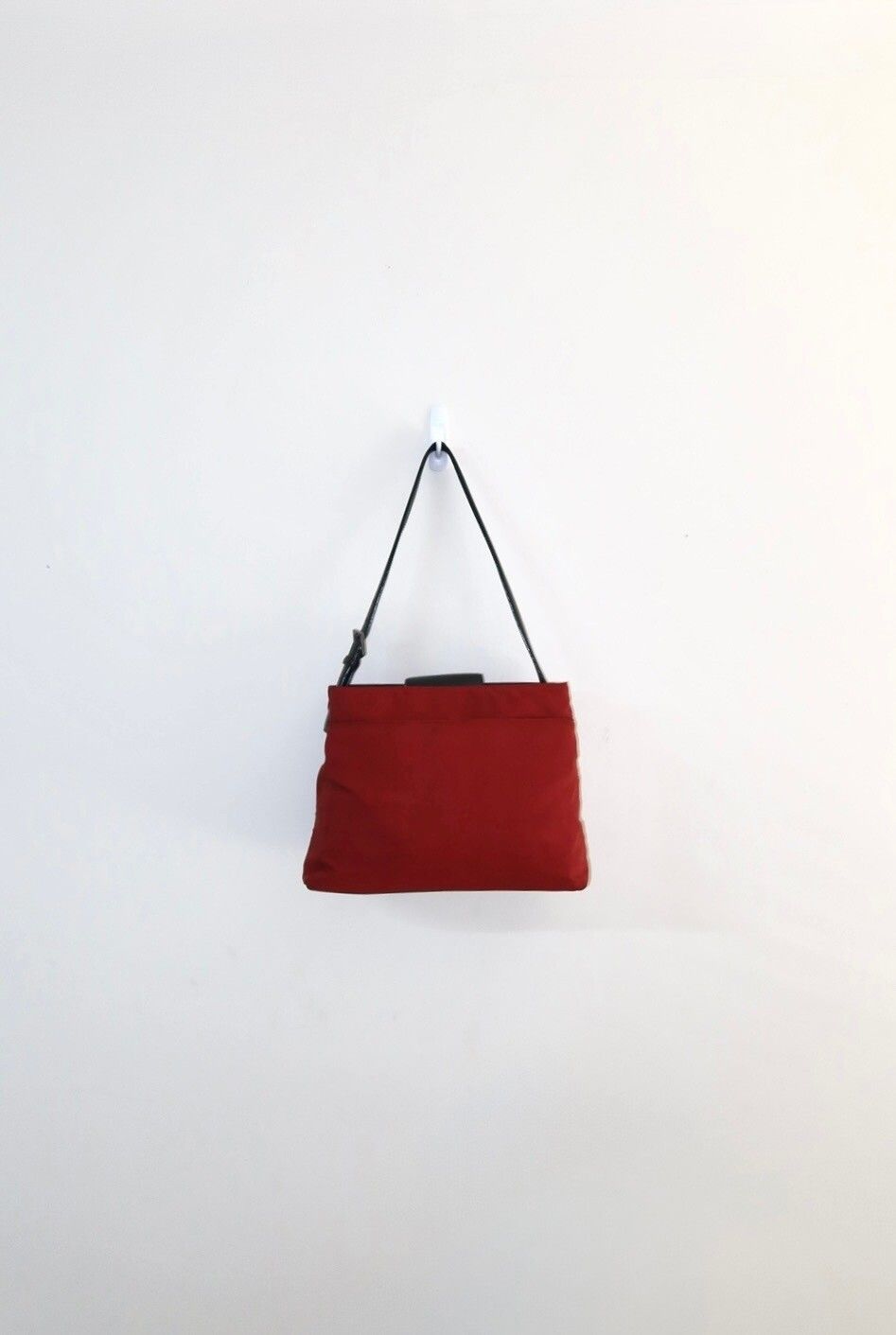 Vintage Y2K Red/ Black 2009 Coach Mercer Nylon Leather Shoulder Bag