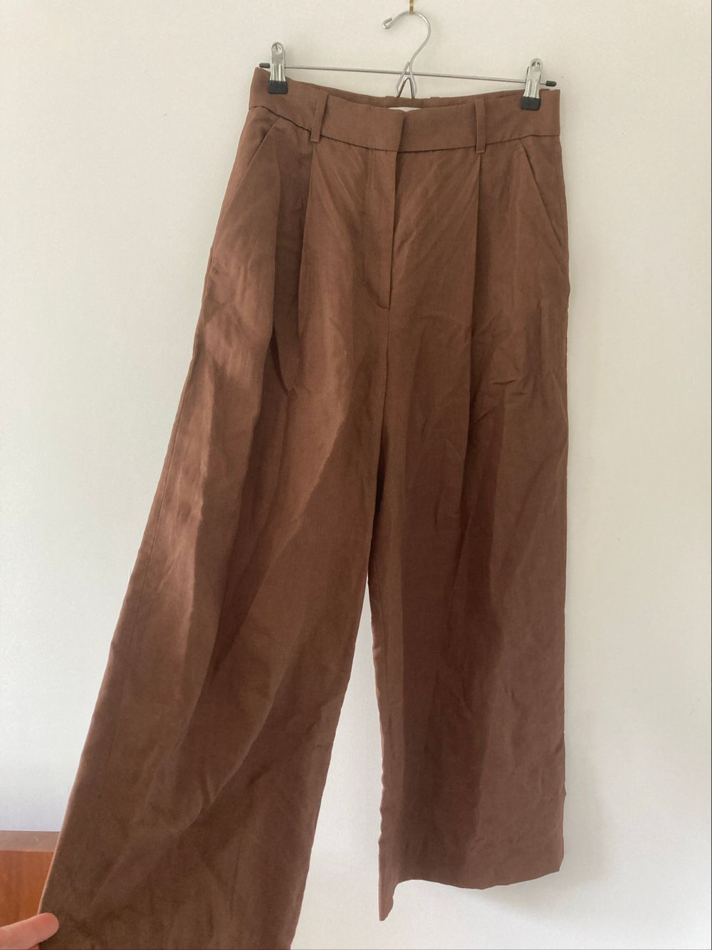 Cos Brown Wide Leg Pants