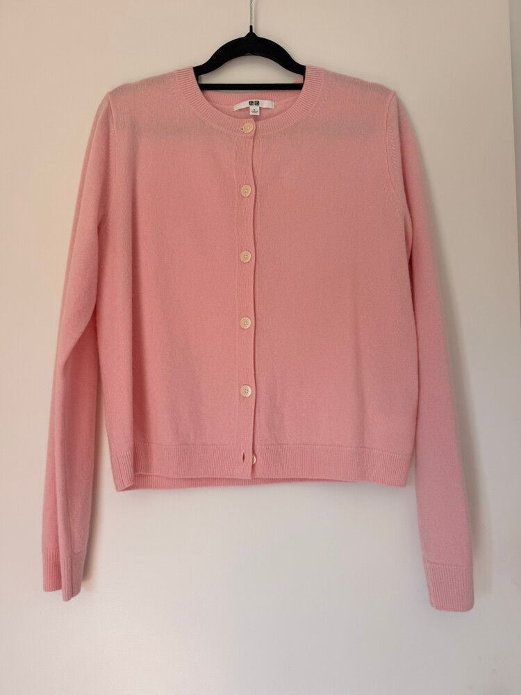 Uniqlo Pink Cashmere Cardigan