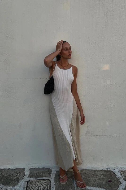 Verge Girl - Vacay Mood Knit Maxi Dress on Designer Wardrobe
