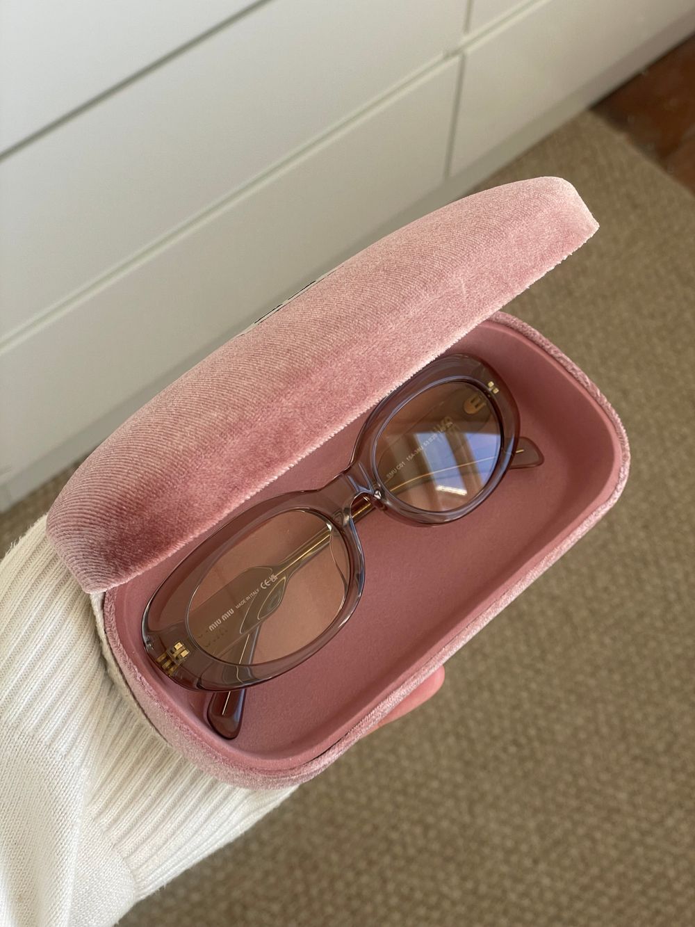 Miu Miu Brown Oval Sunglasses NEW SEASON 2026