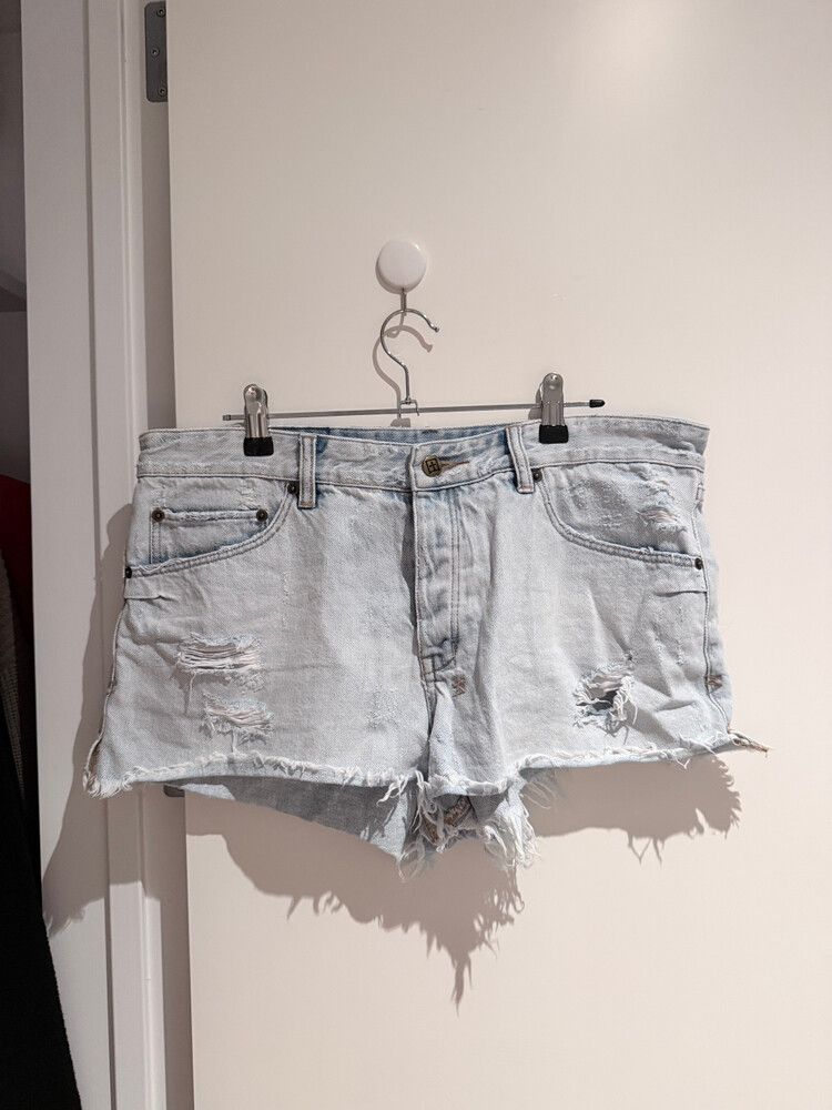 Light Blue Denim Shorts