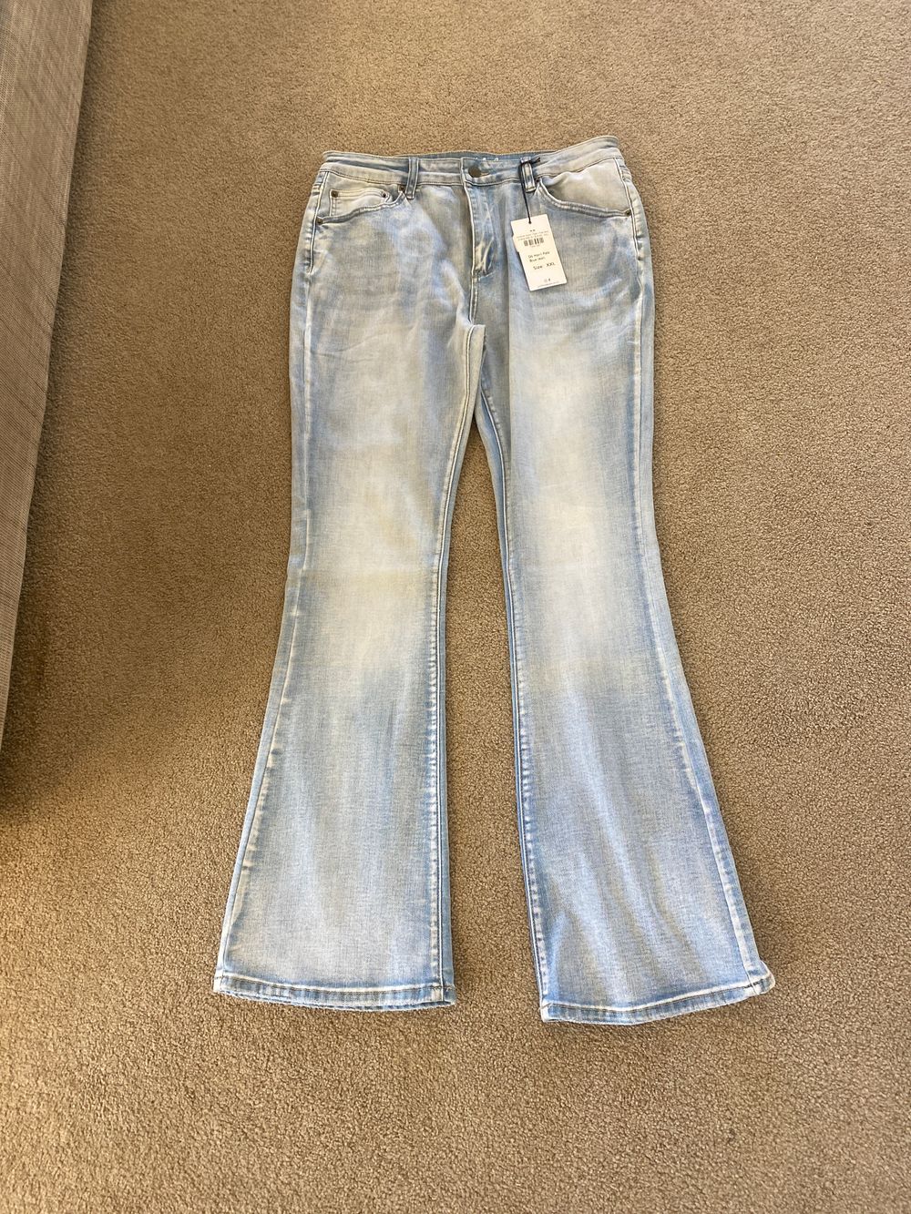 Junkfood Jeans light blue flare jeans