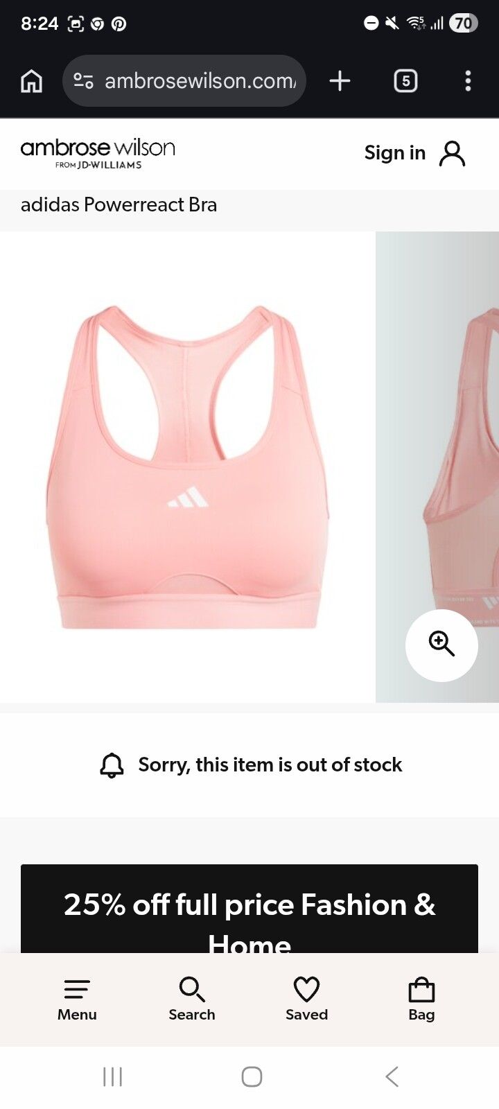 Adidas Powerreact Bra