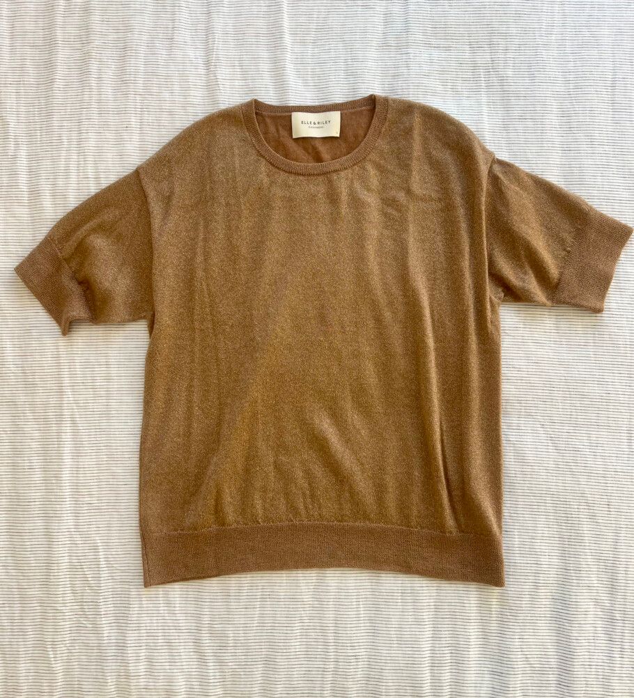 Elle & Riley Cashmere Knit Crew Tee - Size L