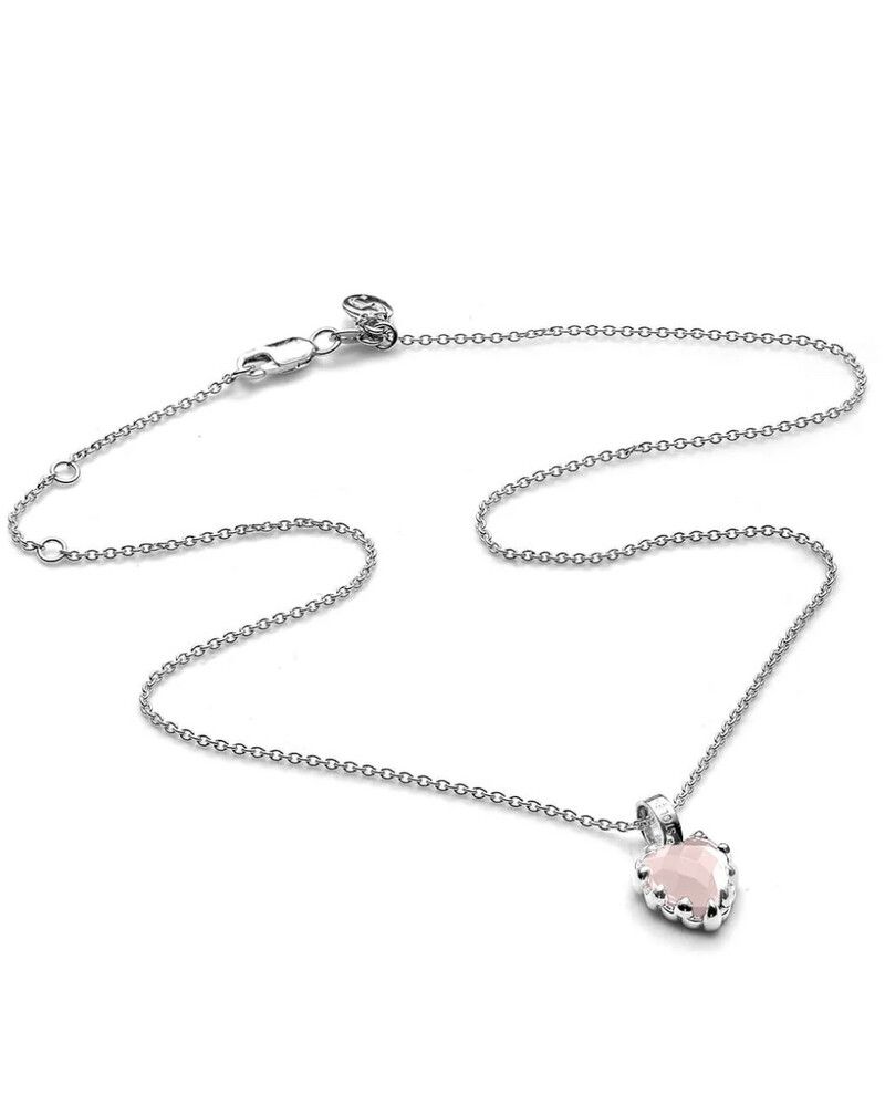 Stolen Girlfriends Club Love Claw Necklace in Rose Quartz