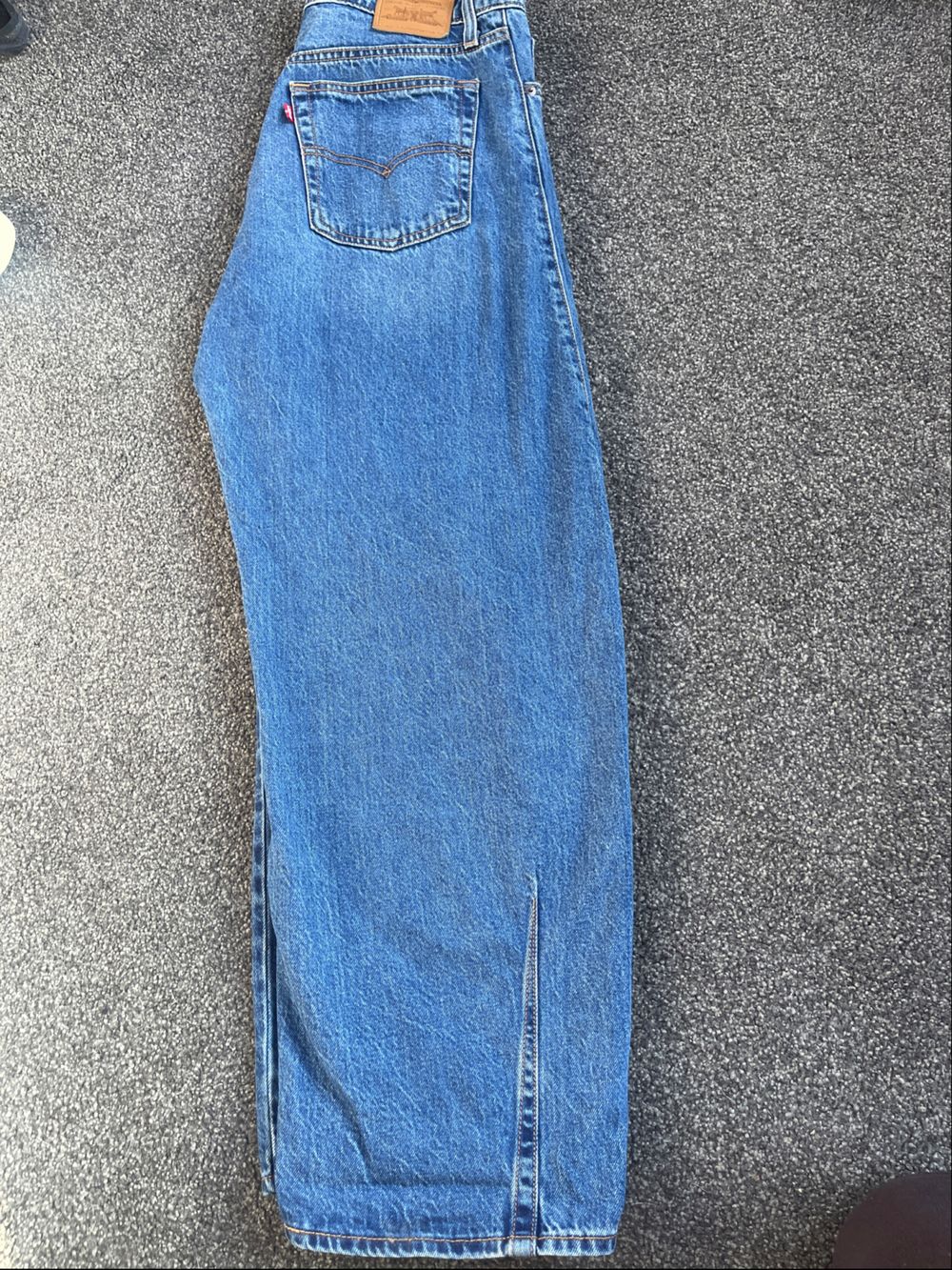 Levi's Blue Baggy Dad Barrel Jeans