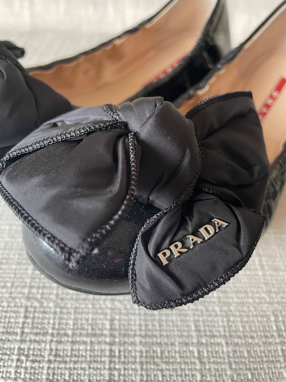 Prada black ballet flats