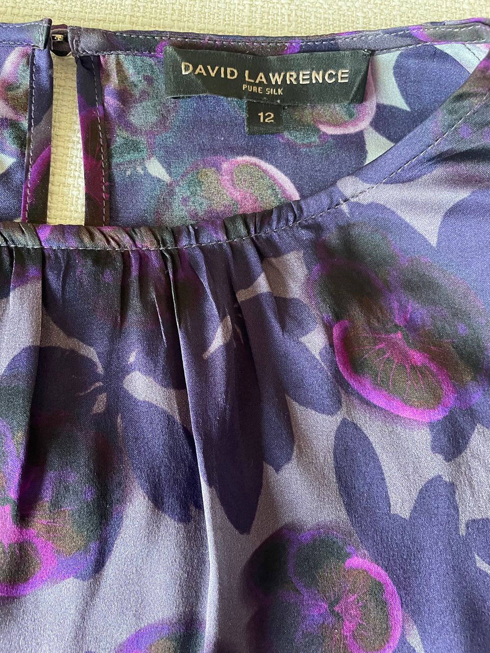 David Lawrence silk top