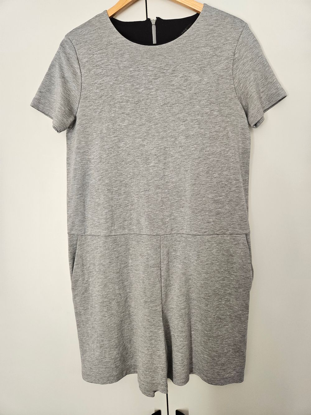 Grey Marle Playsuit w Pockets