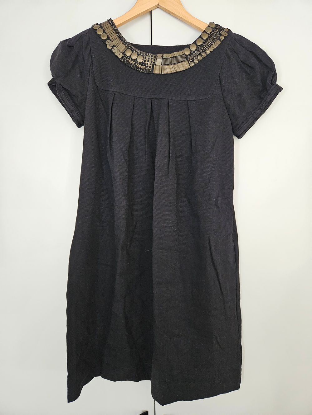 Massimo Dutti - Linen / Wool Metal Detail Dress on Designer Wardrobe