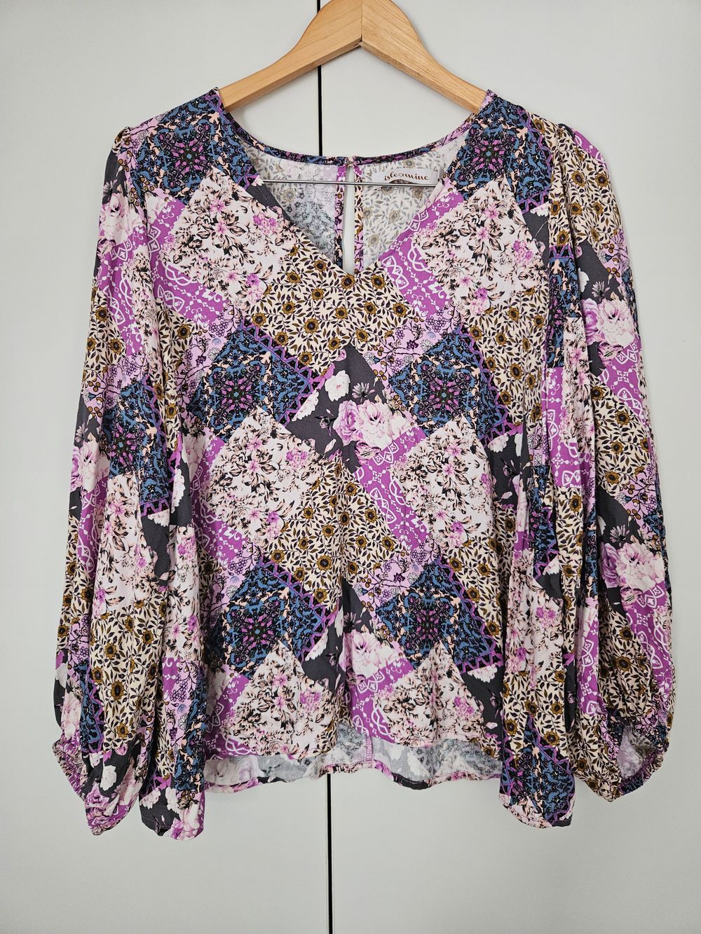 Patchwork Patterned Top