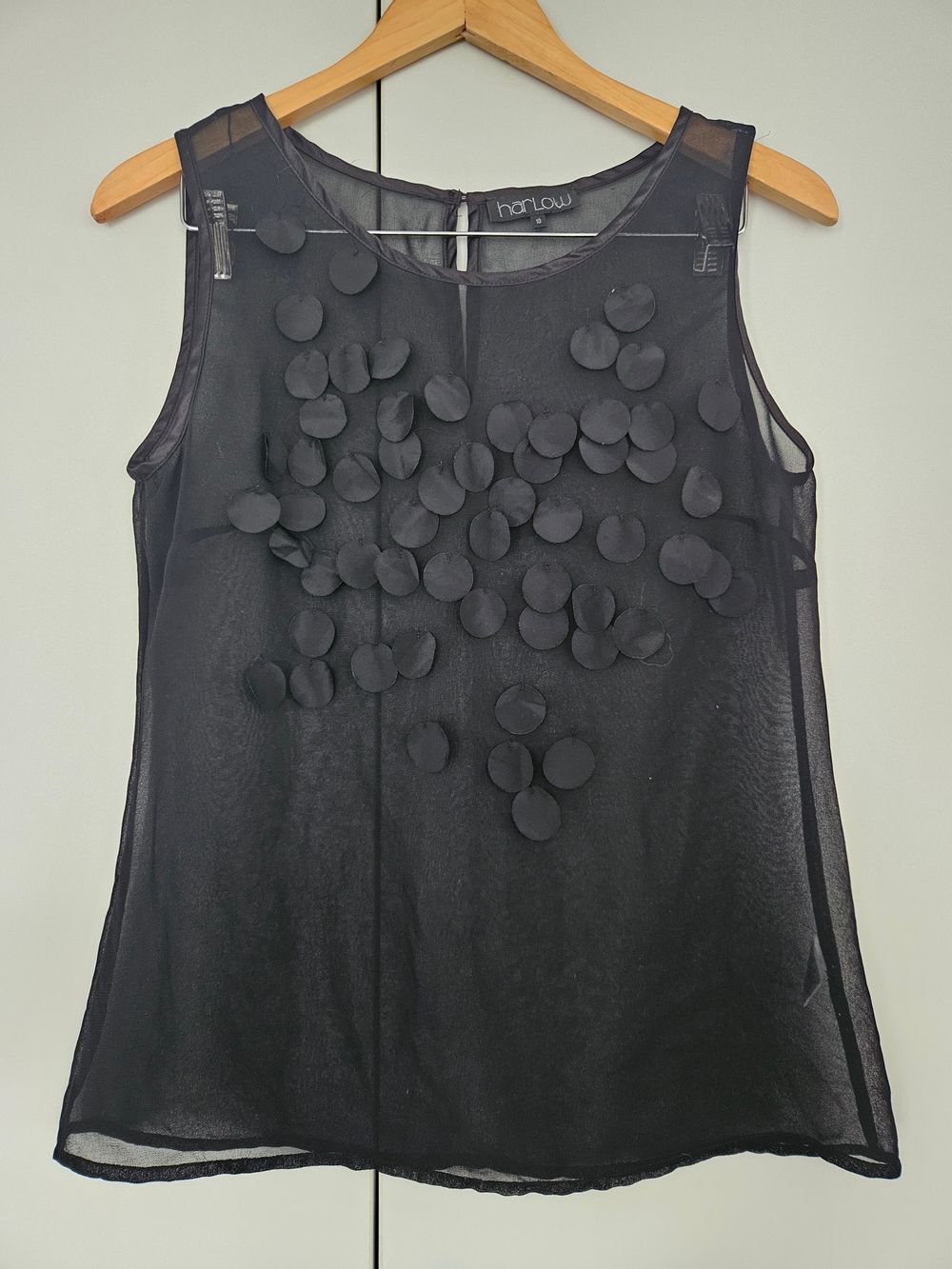 Sheer Applique Top