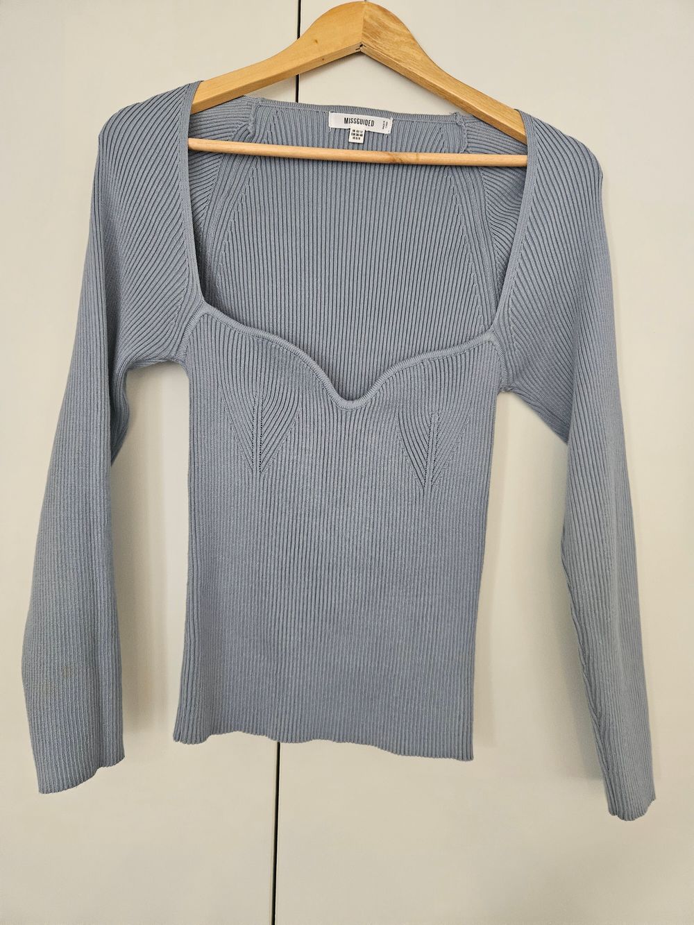 Duck-egg Blue Knit Top