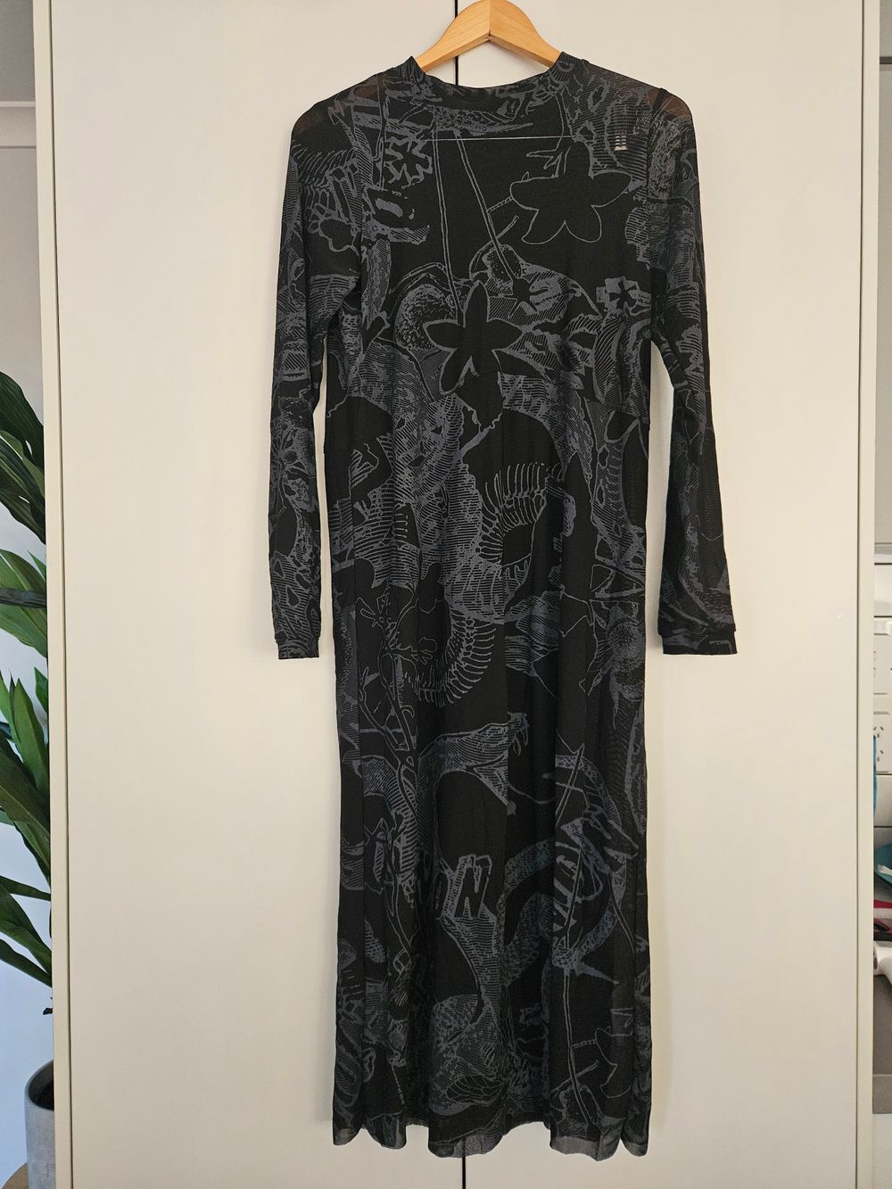 Stretch Mesh Maxi Dress