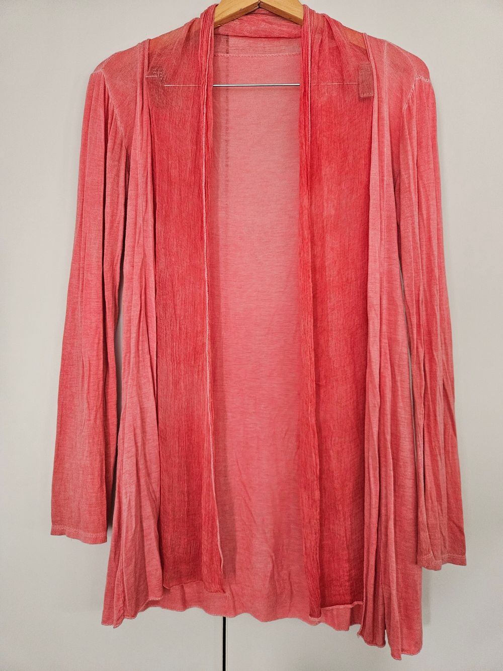 Italian Silk + Cotton Long Cardigan