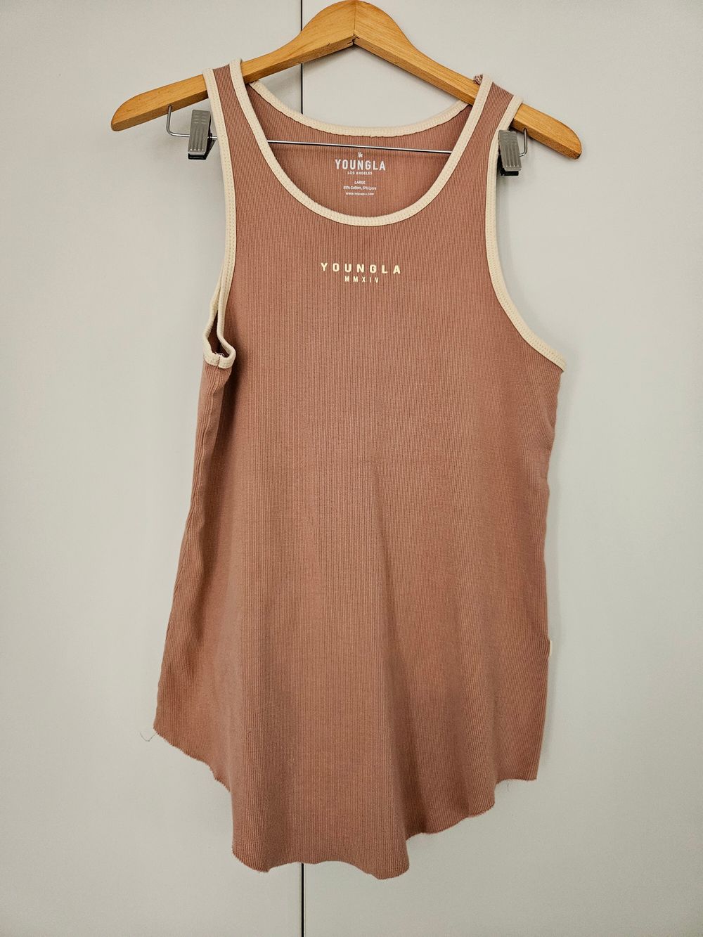 Ribbed Retro Style Singlet