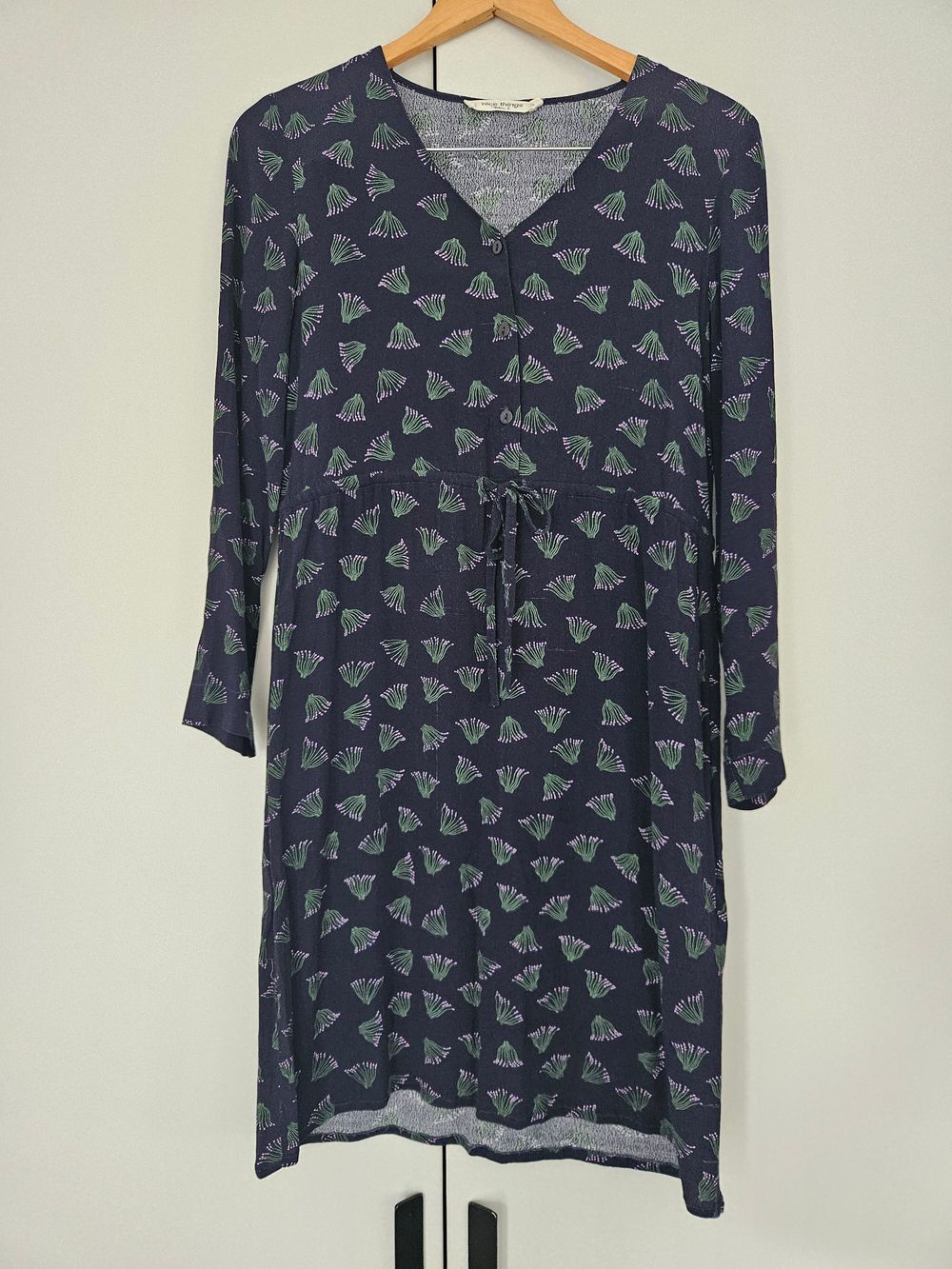 Patterned Long Sleeved Dress