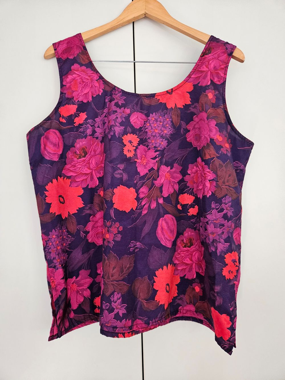 Patterned Silk Tank