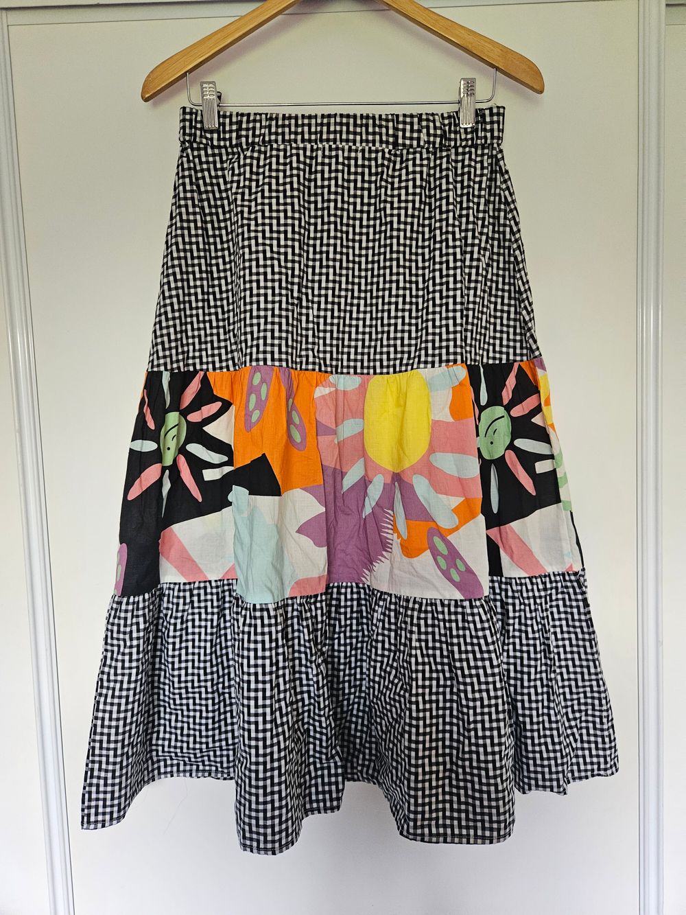 Cotton Midi Skirt