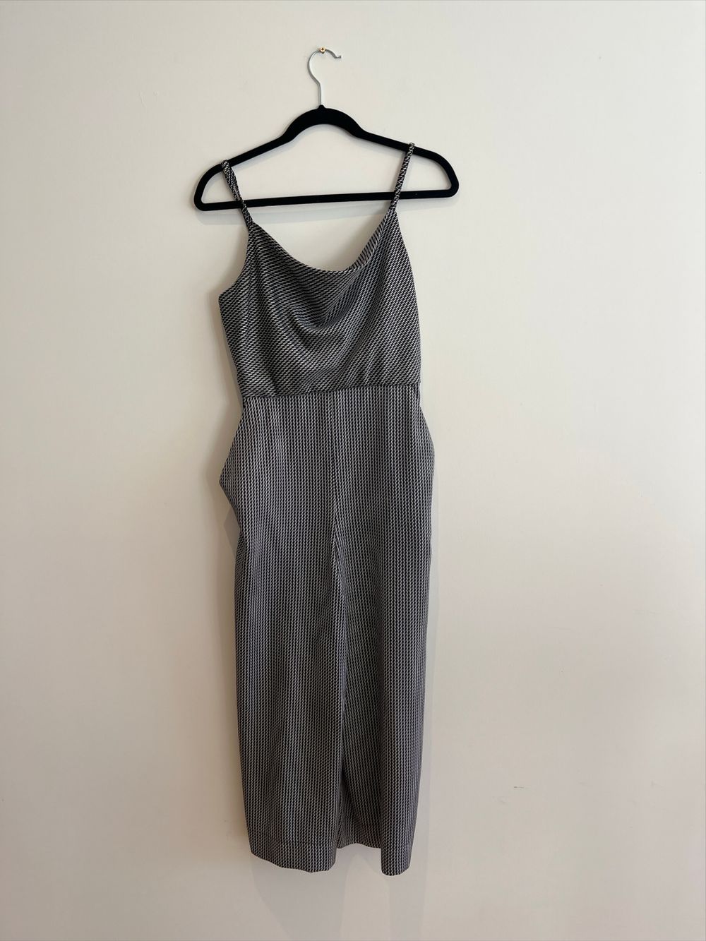Shona Joy Silver Black Jumpsuit