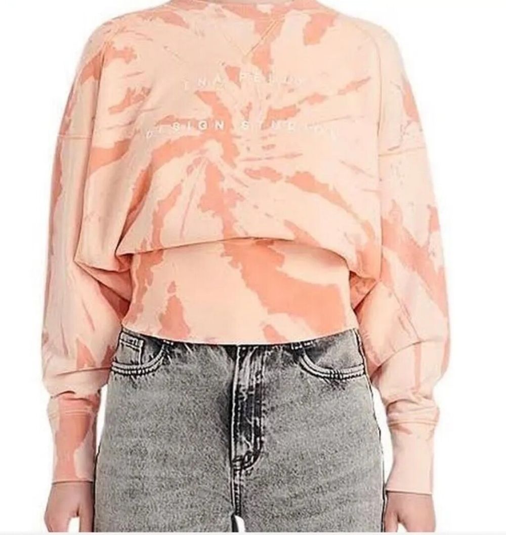 Ena Pelly Tie Dye Cropped Sweater
