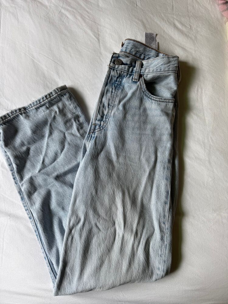 Levi's Blue Ribcage Straight Ankle Jeans